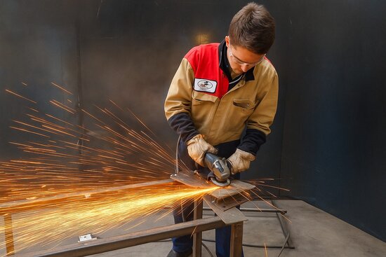 ORCA precision fabrication work showing detailed metal components being crafted