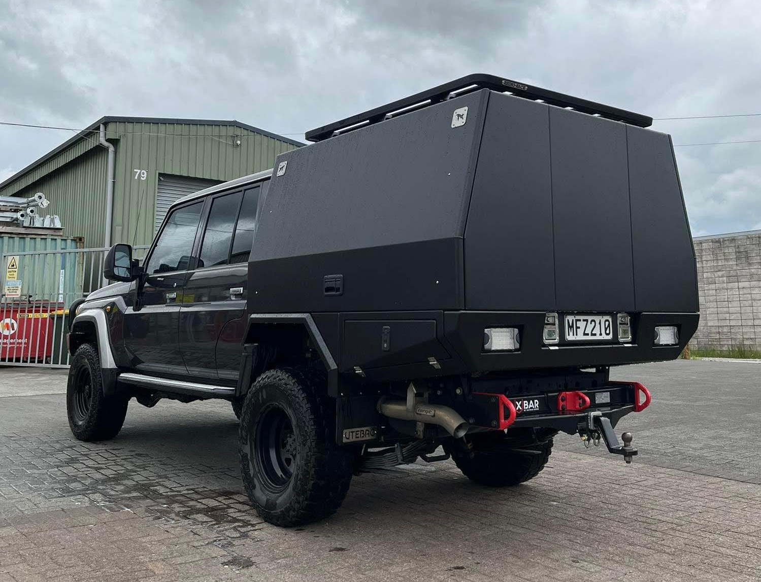 Service Body doors open